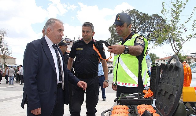 Kula'da emniyet kemerinin önemi simülasyon aracı ile anlatıldı