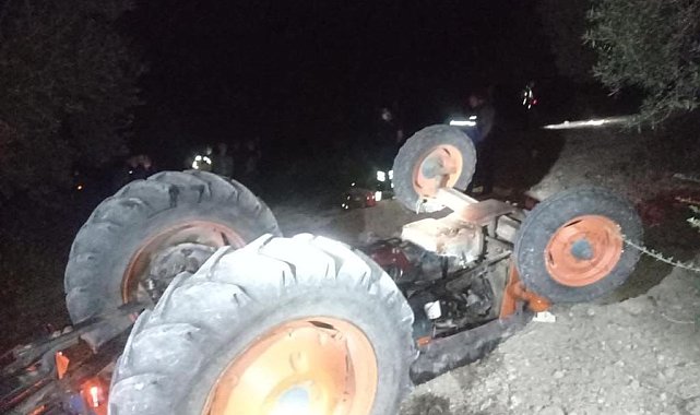 Kullandığı traktörün devrilmesi sonucu hayatını kaybetti