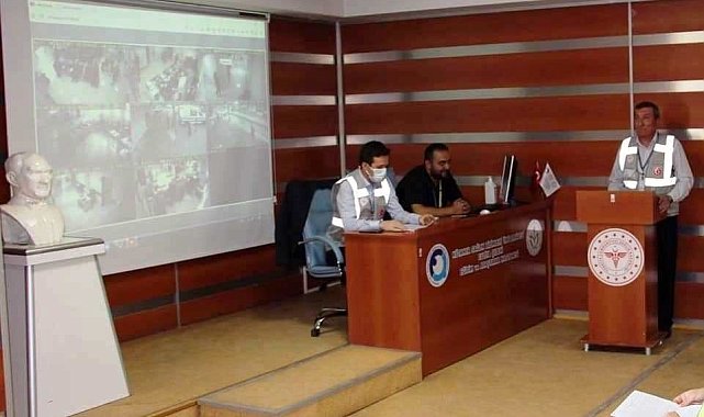 Kütahya Evliya Çelebi Hastanesinde HAP Masa Başı Tatbikatı