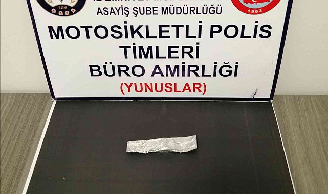 Kütahya'da şüpheli şahsın üzerinde uyuşturucu bulundu