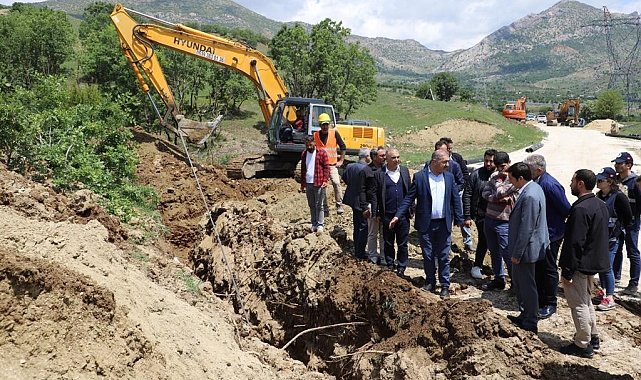 Lice içme suyu ve kanalizasyon projesinde çalışmalar sürüyor