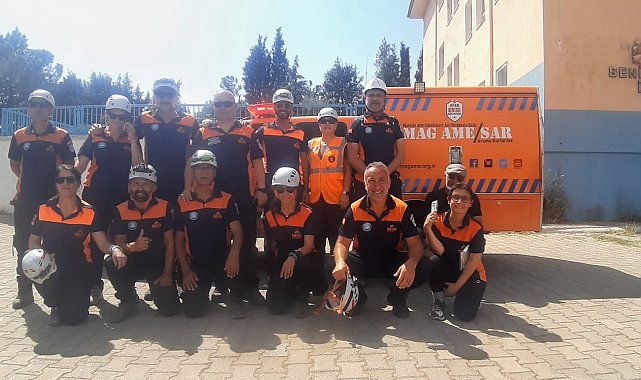 MAG-AME büyük yangın tatbikatına katıldı