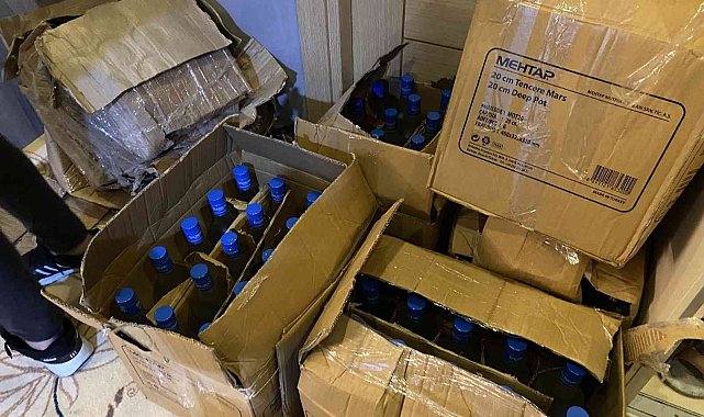 Maltepe'de kaçak sigara ve sahte alkol operasyonu