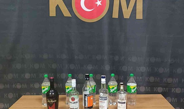 Marmaris'te bir barda sahte içki ele geçirildi