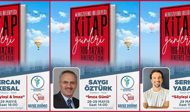Merkezefendi Kitap Günleri'nde konuklarını ağırlamaya devam ediyor
