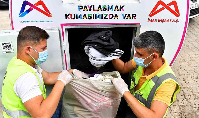 Mersin'de 300 noktaya daha 'kullanılmış tekstil kumbarası' yerleştiriliyor