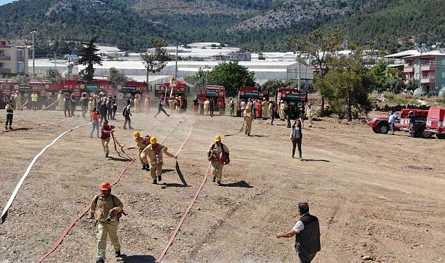 Mersin'de orman yangın ekipleri tatbikatlara başladı