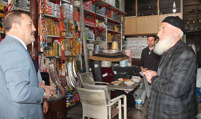 MHP İl Başkanı Karataş esnafı dinledi