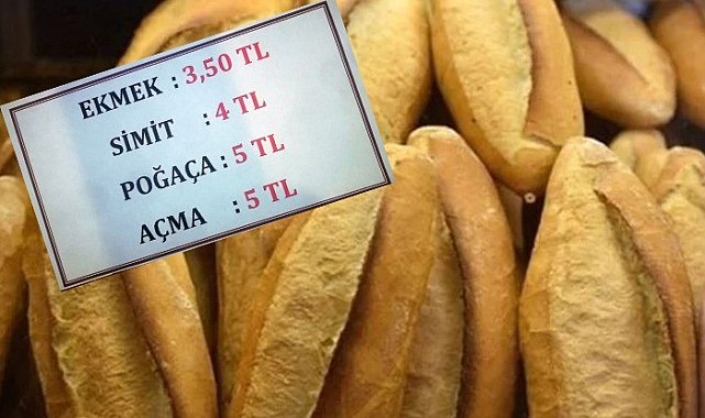 Milas'ta Ekmek 3.50, Simit 4 TL oldu