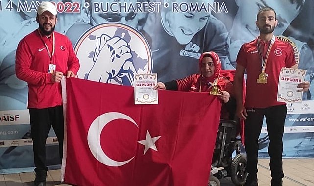Milli bilek güreşçilerinden Romanya&#039;da resital