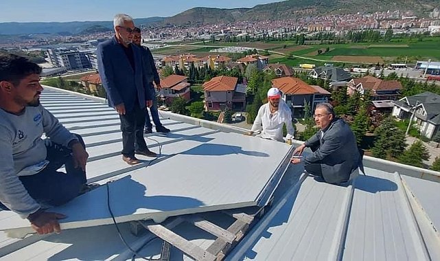 Müftü Ölmez Kur&#039;an kursu inşaatında incelemelerde bulundu