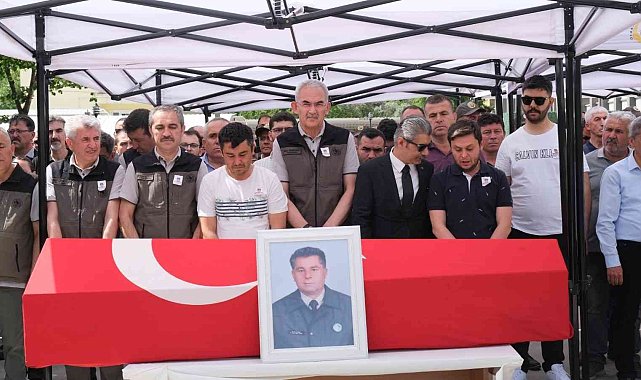Muğla'da şehit olan orman muhafaza memuru için tören düzenlendi