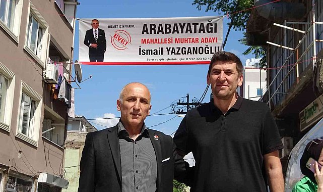 Muhtar olabilmek için 19 bin seçmenin tek tek ayağına gidiyor