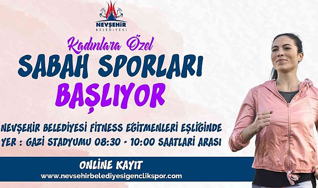 Nevşehir&#039;de kadınlara özel sabah sporu başlıyor
