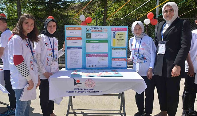 Öğrencilerden 18 projelik bilim fuarı