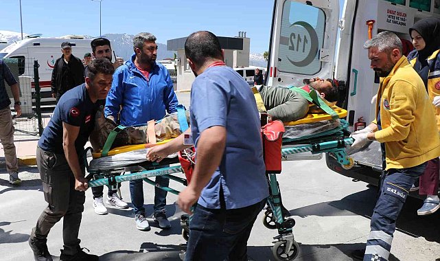 Operasyonda helikopterin inişi sırasında düşen güvenlik korucusu yaralandı