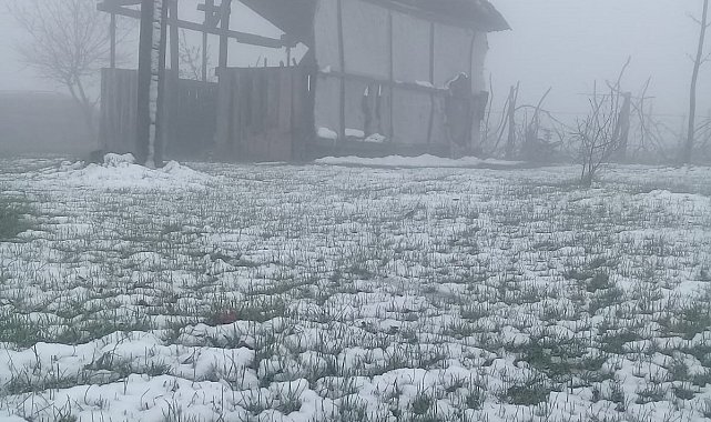 Ordu'da mayıs ayında kar yağışı