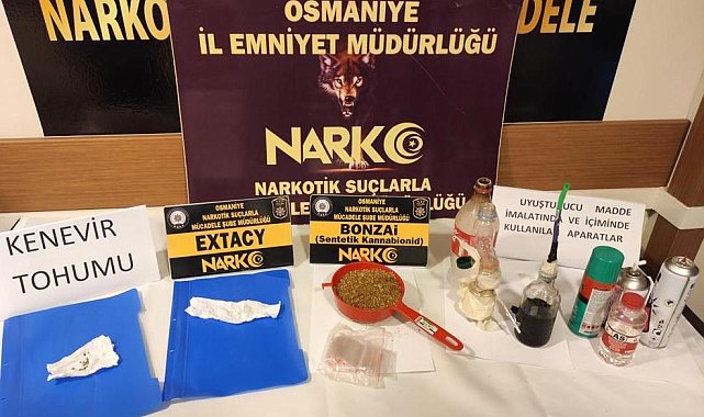Osmaniye'de uyuşturucu operasyonlarına 4 tutuklama