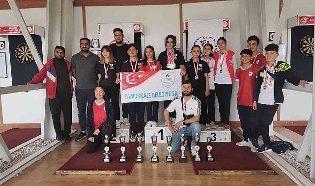 Pamukkale Belediyesporlulardan 34 madalya ve 8 kupa