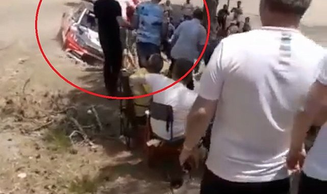 Rallide sürücülerin arasına daldı, facia böyle teğet geçti