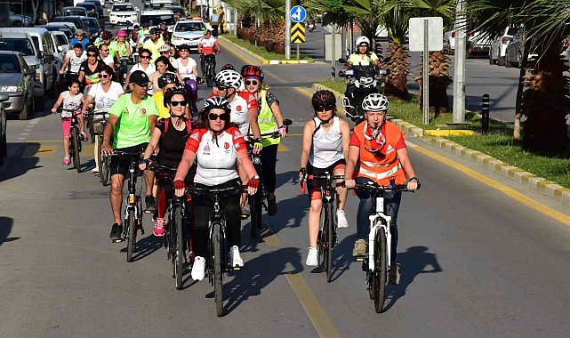 Sağlık için pedal çevirdiler