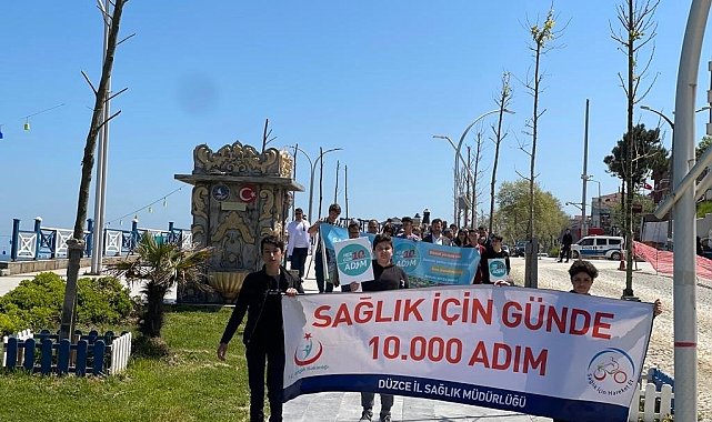 Sağlık için yürüdüler