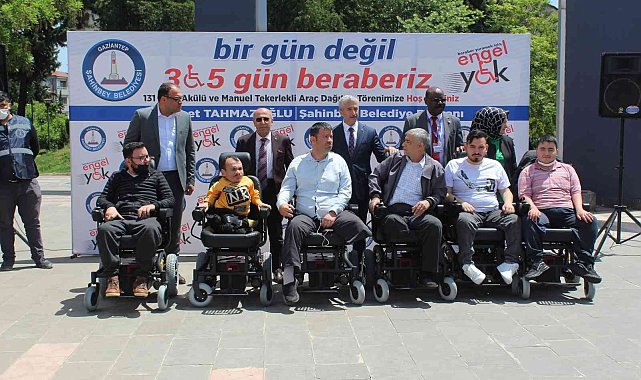 Şahinbey'den 131 engelliye akülü ve tekerlekli sandalye