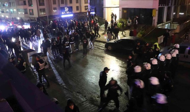 Şampiyonluk kutlamalarında gergin anlar