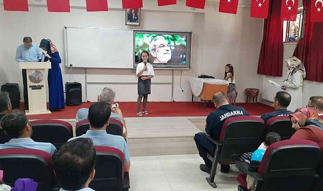 Samsatlı çocuklar usta şairlerin eserlerini seslendirdi