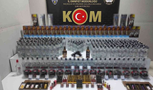 Samsun'da kaçak içki ve cinsel içerkli ürün ele geçirildi