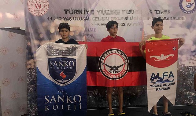 Sanko okullarının yüzme başarısı