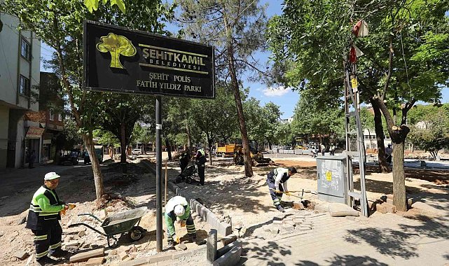 Şehitkamil&#039;de parklara yaz bakımı