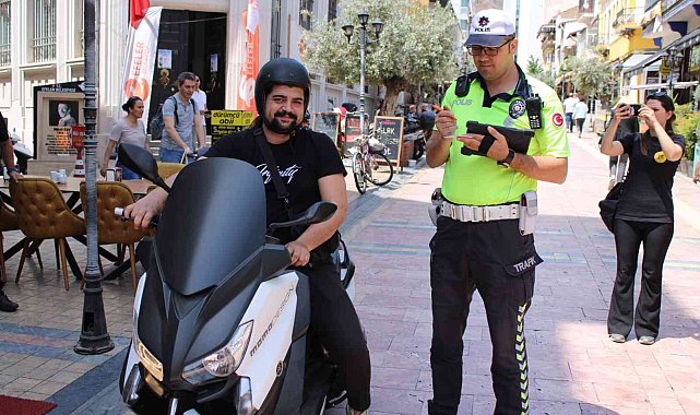 Sevgi Yolu'nda motosiklet denetimi