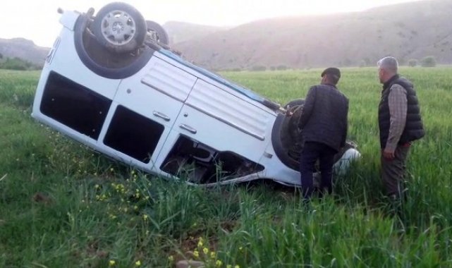 Siirt'te araç takla attı, sürücü yara almadan kazayı atlattı