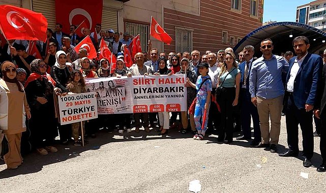 Siirt'teki STK'lardan Diyarbakır annelerine destek
