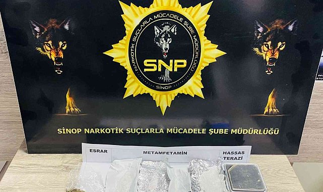 Sinop'ta metamfetamin ile yakalanan şahıs tutuklandı