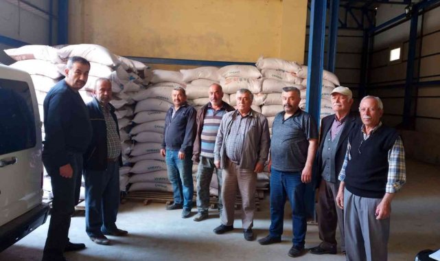 Sinoplu çiftçilere hibe destekli çeltik tohumu dağıtıldı