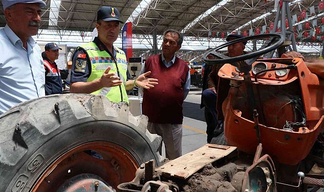 Tarım fuarında jandarmadan uygulamalı eğitim
