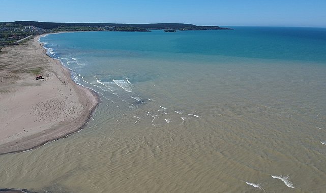 Taşkın sonrası Sinop kıyıları çamura büründü