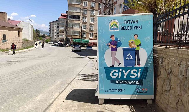 Tatvan'da "Giyilmeyen Kıyafetler Kumbaraya" projesi
