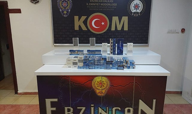 Tercan'da 496 paket kaçak sigara ele geçirildi