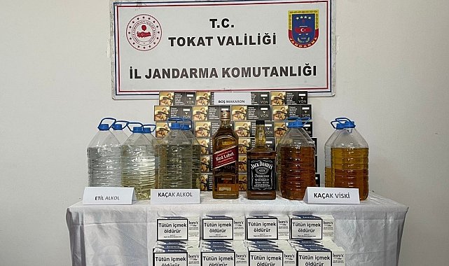Tokat'ta etil alkolle ile sahte içki ele geçirildi