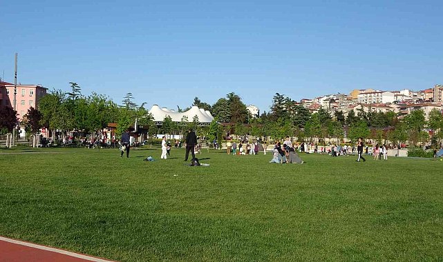 Türkiye'nin ilk spor temalı millet bahçesi cıvıl cıvıl