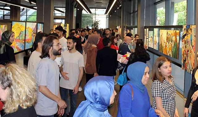 Üniversite öğrencilerinden mezuniyet sergisi