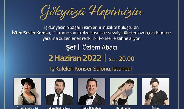 Ünlü sanatçılar ve C-Majör Korosu'dan Down sendromlu çocuklara destek konseri