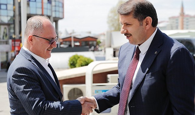Vali Ayhan'dan başkan Bilgin'e veda ziyareti