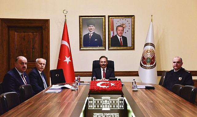 Vali Kızılkaya, Bakan Soylu başkanlığında gerçekleştirilen toplantıya katıldı