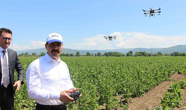 Vali Masatlı, ZİHA ile ilaçlama yaptı