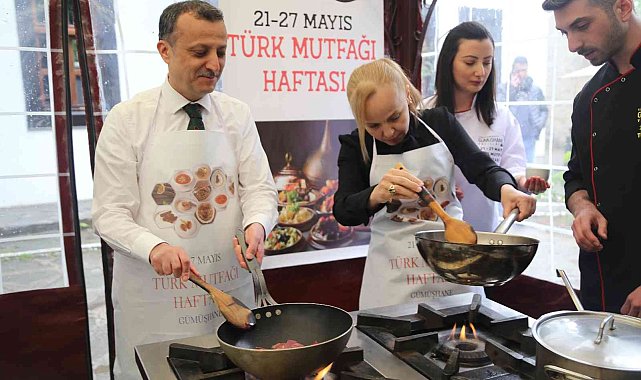 Vali Taşbilek önlük giyerek mutfağa girdi, Hünkar Beğendi yaptı