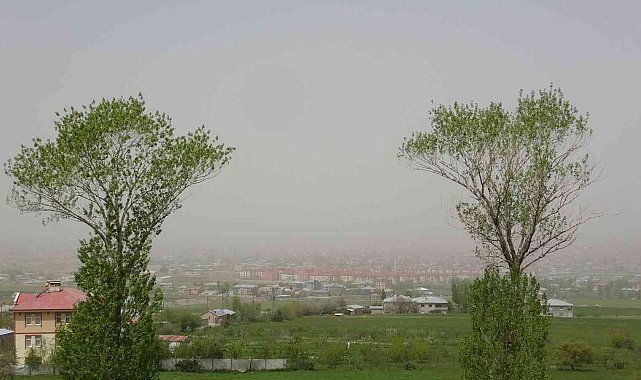 Van toz bulutuyla kaplandı